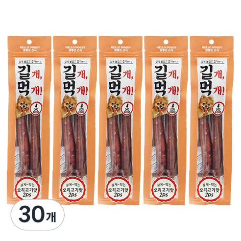 참좋은간식 길개먹개 강아지 간식 2p, 오리고기맛, 64g, 30개