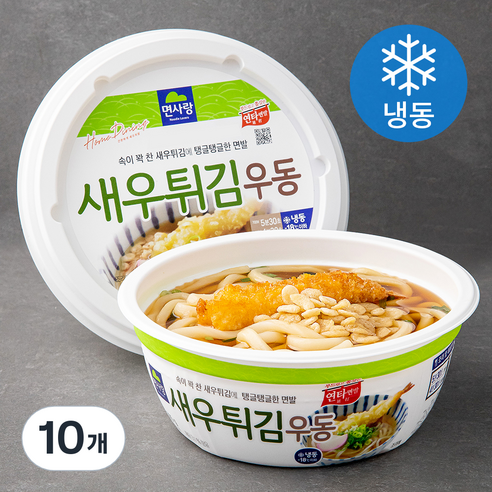 면사랑 새우튀김우동 (냉동), 305g, 10개