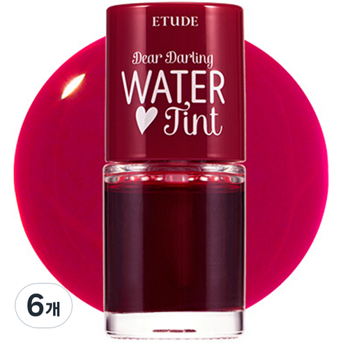 에뛰드 NEW 디어 달링 워터 립틴트 9g, 레드자몽 에이드, 6개