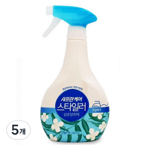 샤프란 케어 스타일러 섬유탈취제 상쾌한향, 500ml, 5개