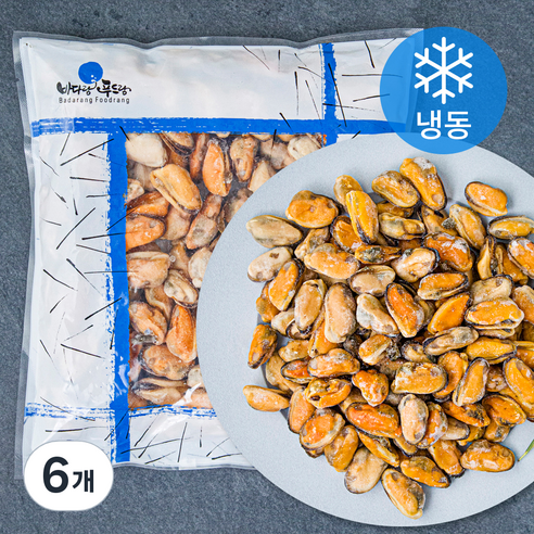 더더착한 칠레산 자숙 홍합살 (냉동), 500g, 6개