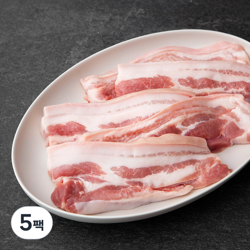 몬트락 한돈 제주돼지 무항생제 오겹살 구이용 (냉장), 500g, 5팩