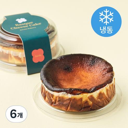 재신 미니 바스크 치즈케이크 (냉동), 140g, 6개