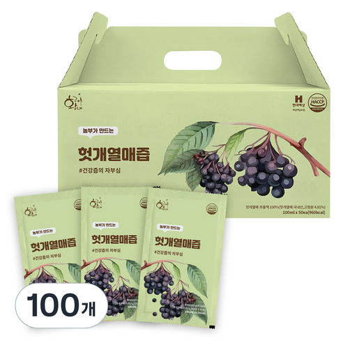 황금이네 헛개즙, 100ml, 100개