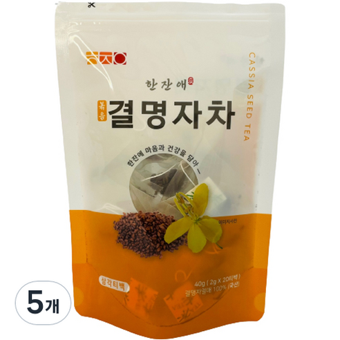 한잔애 볶음 결명자차, 2g, 5개, 20개입