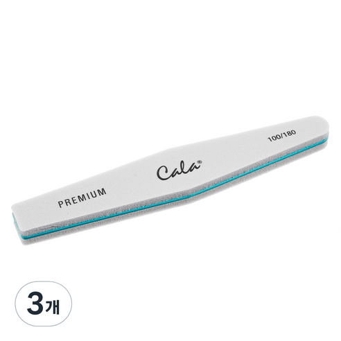 CALA 스폰지네일파일 100/180그릿, 혼합 색상, 3개