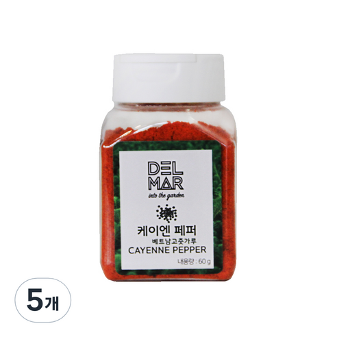 딜리셔스마켓 케이엔페퍼 베트남 고춧가루, 60g, 5개