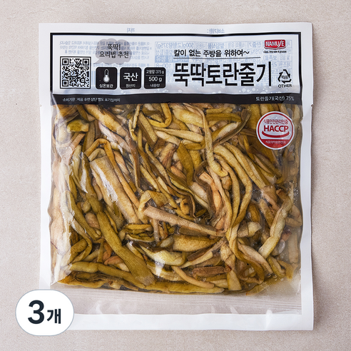 뚝딱 토란 줄기, 500g, 3개