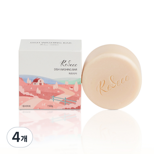 리앤에코 주방 설거지 워싱바, 150g, 4개
