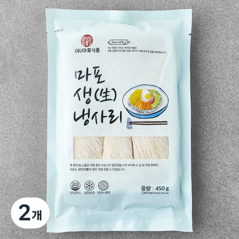 냉장_마포식품 마포 생냉사리, 450g, 2개