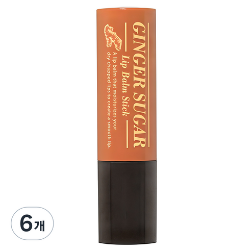 에뛰드 진저슈가 립밤 스틱, 3.7g, 6개