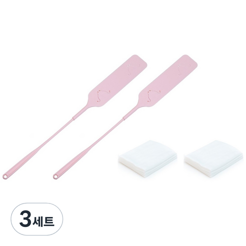 꼬까 틈새 먼지떨이 2p + 청소포 20p 세트, 핑크, 3세트