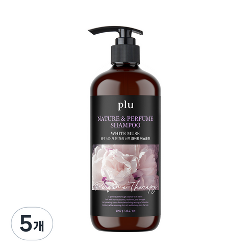 플루 네이처 앤 퍼퓸 샴푸 화이트 머스크향, 1000g, 5개