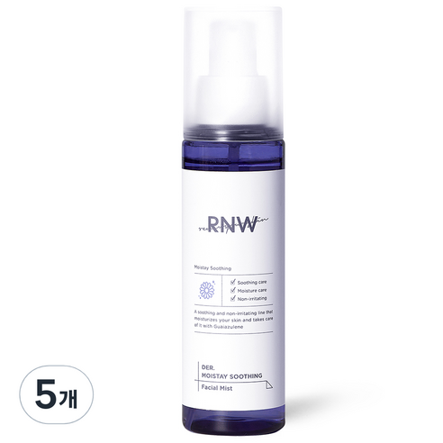 알엔더블유 아줄렌 수딩 페이셜 진정 보습 미스트, 5개, 100ml