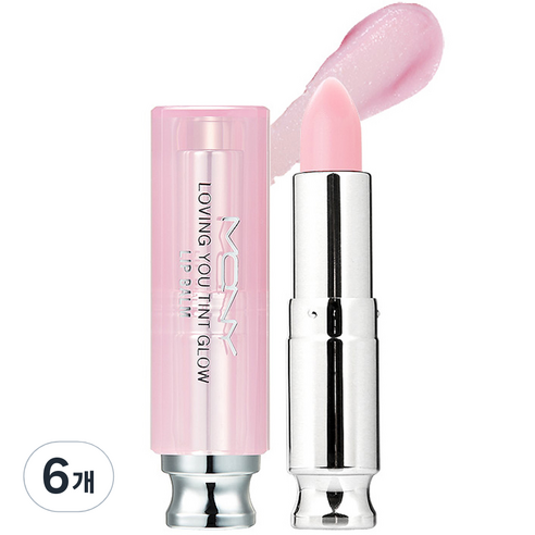 맥퀸뉴욕 러빙유 틴트 글로우 립밤, 러블리핑크, 3.5g, 6개