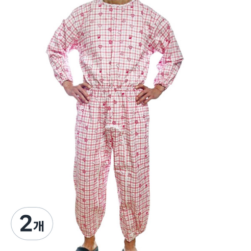 메디코 뒷지퍼 성인 우주복 XL, 핑크, 2개