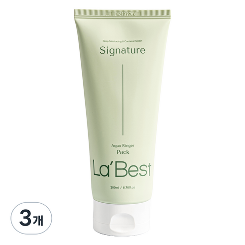 라베스트 아쿠아 링거팩 트리트먼트 단백질헤어팩, 3개, 200ml