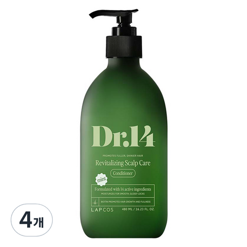 랩코스 닥터포틴 리바이탈라이징 스칼프 케어 컨디셔너, 4개, 480ml