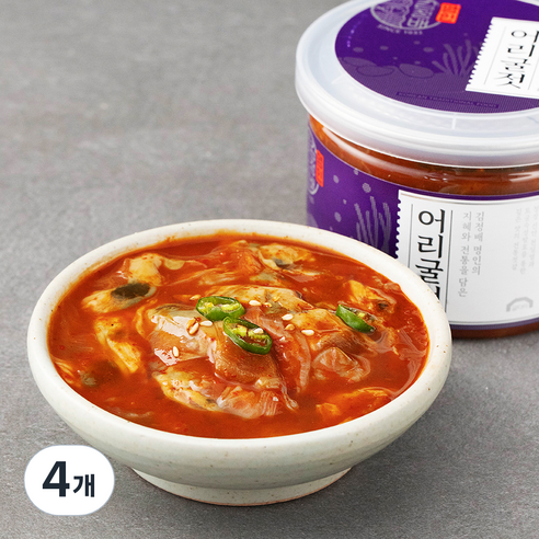 굴다리 김정배 명인젓갈 어리굴젓, 250g, 4개