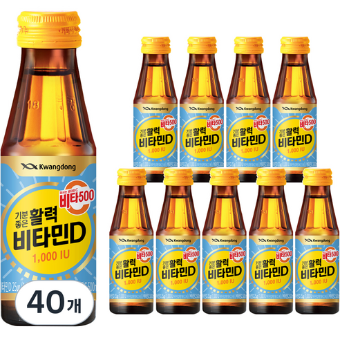 비타500 비타민D 음료 1000 IU, 40개, 100ml