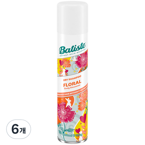 바티스트 드라이샴푸 플로랄, 200ml, 6개