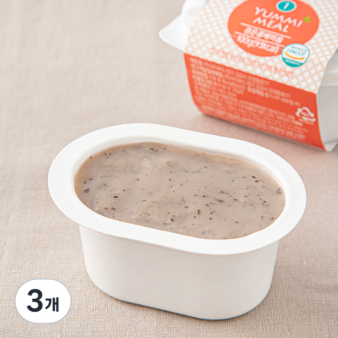얌이밀 초기 만4~6개월 이유식, 혼합맛(검은콩/배), 100g, 3개