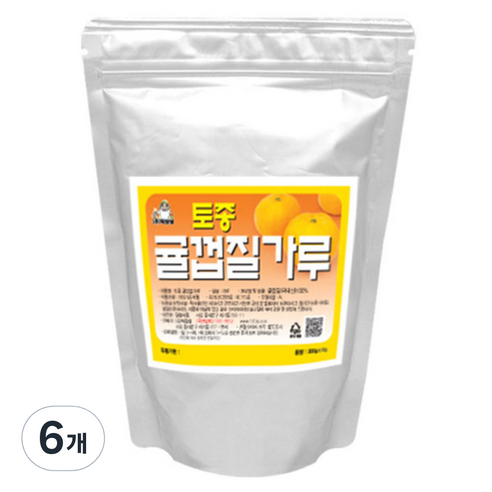 백장생 토종 귤껍질가루, 6개, 300g