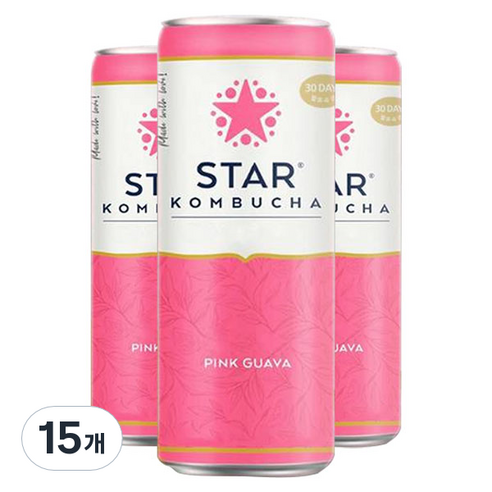 스타콤부차 핑크 구아바, 250ml, 15개
