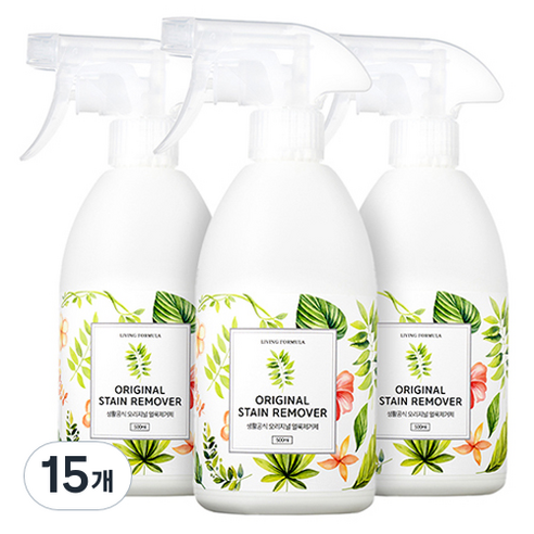 생활공식 오리지널 얼룩제거제, 500ml, 15개