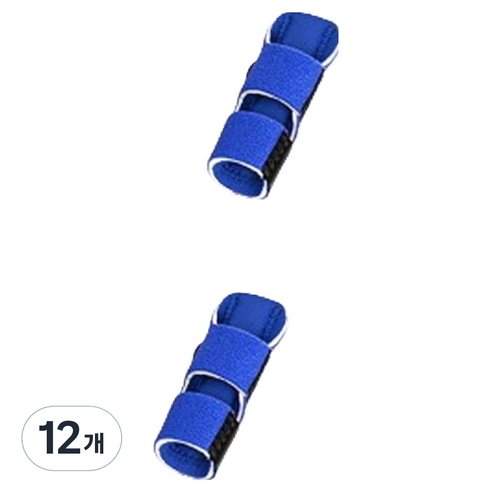 칼라 손가락 보호대 블루, 12개