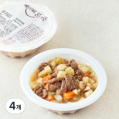 베이비본죽 한우 감자조림, 100g, 4개