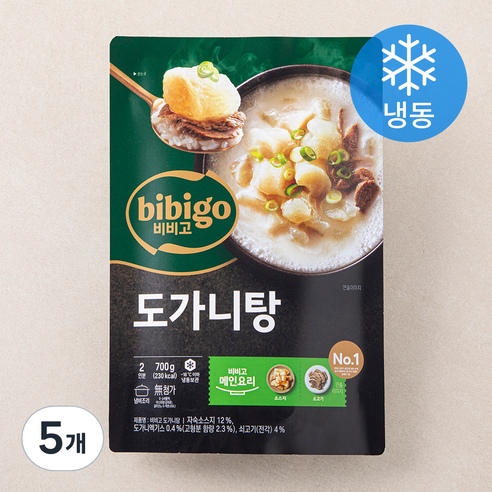 비비고 도가니탕 2인분 (냉동), 700g, 5개