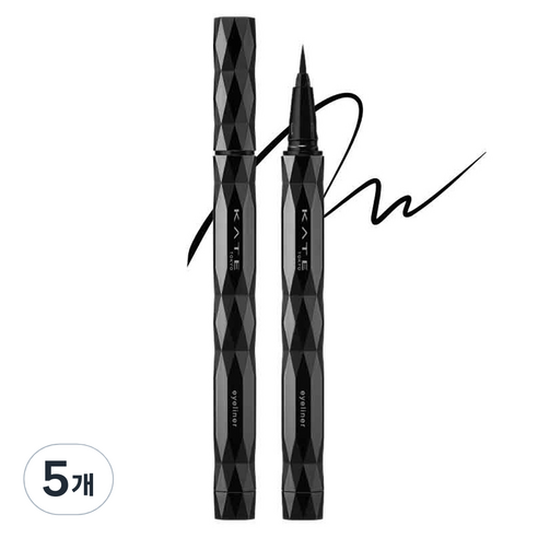 케이트 슈퍼 샤프 라이너 EX4.0 BK-1, 딥 블랙, 5개