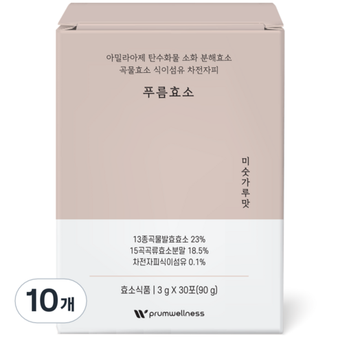 푸름웰니스 푸름효소 미숫가루맛 30p, 90g, 10개