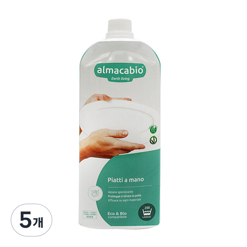알마카비오 주방세제 레몬 1L, 5개