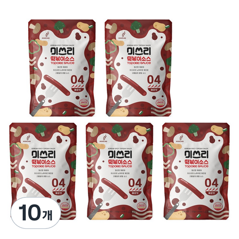미쓰리 떡볶이 소스 04 매운맛, 50g, 10개