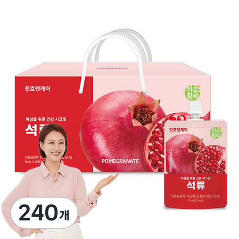 천호엔케어 하루활력 석류즙, 70ml, 240개