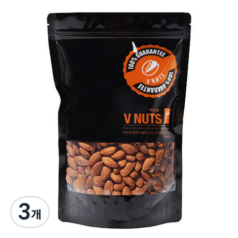 비너츠 생아몬드, 1kg, 3개