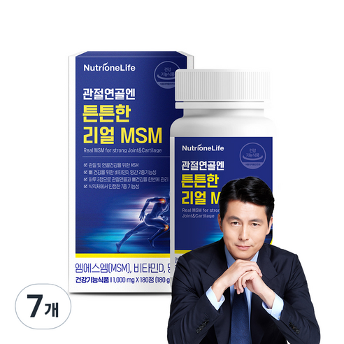 뉴트리원 관절 연골엔 튼튼한 리얼 MSM 180g, 180정, 7개