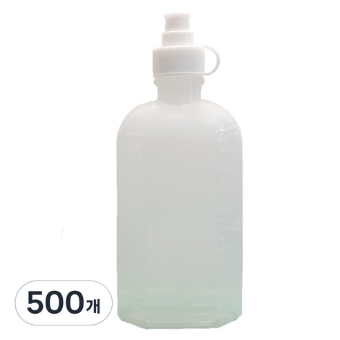 신도공업 일회용 안전뚜껑 약병 PE 말랑이 100cc, 500개