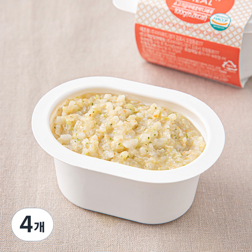 얌이밀 초중기 1.5단계 만6~7개월 이유식, 100g, 4개, 혼합맛(소고기/감자/애호박)