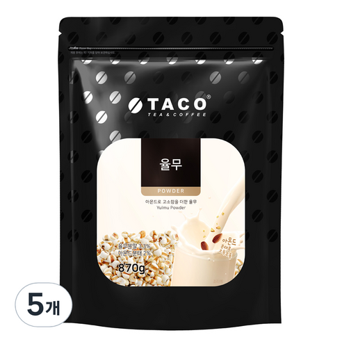 타코 율무 파우더, 870g, 5개, 1개입