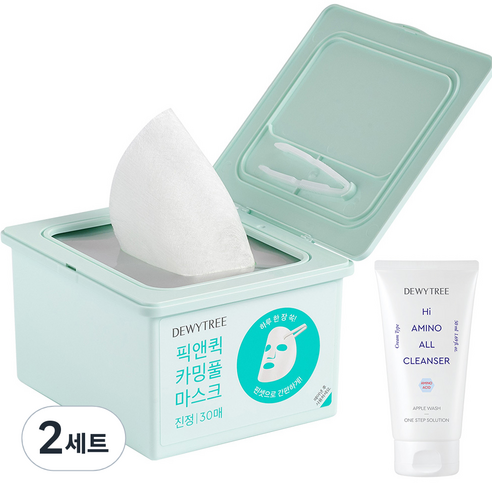 듀이트리 스페셜 픽앤퀵 뽑아쓰는 마스크 카밍풀 + 하이아미노 폼 50ml, 2세트 
클린/비건뷰티