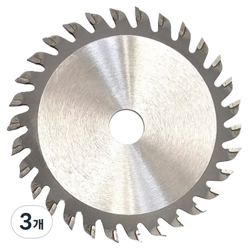 코스코메탈 목재용 당가루톱날 125mm x 30P x T 2.4mm x 15mm, 3개