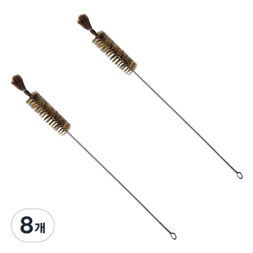 월드크린 돈모 원형 병솔 30파이, 혼합색상, 8개