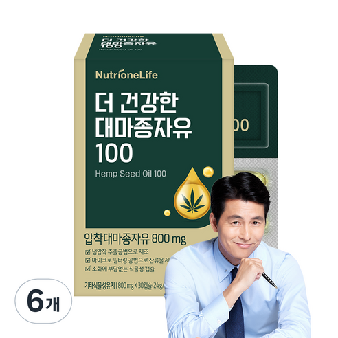 뉴트리원 더 건강한 대마종자유 100 24g, 30정, 6개
