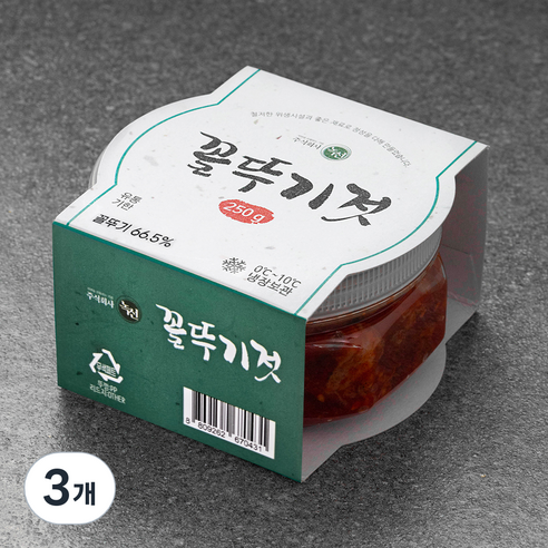 녹선 꼴뚜기젓, 250g, 3개