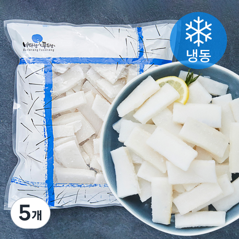 The더착한 오징어 슬라이스 (냉동), 500g, 5개