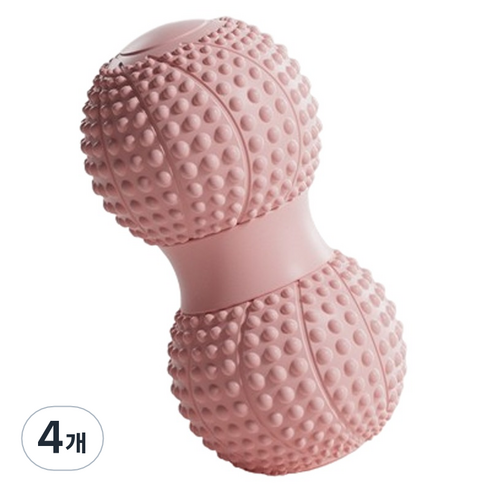 레디엘로 TPE 땅콩 마사지볼, 4개, 핑크