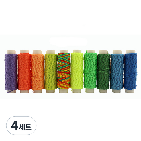 코히모 가죽공예 왁스실 3W201 1mm 10p, 7호, 4세트